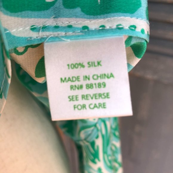 Lilly Pulitzer Delray Silk Tunic Bungle In The Jungle Sz S - Picture 9 of 16